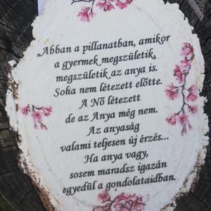 Fára írt üzenet az anyukáknak. :-)  - otthon & életmód - dekoráció - kép & falikép - táblakép - Meska.hu