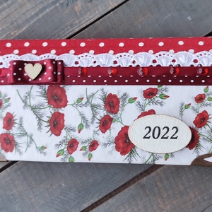 Pipacs mintás 2022-es határidőnapló. :-) - Meska.hu
