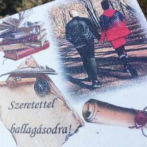 Fényképes és feliratos ballagási emlékdoboz, egyedi mintákkal.   :-) - otthon & életmód - dekoráció - asztal és polc dekoráció - díszdoboz - Meska.hu