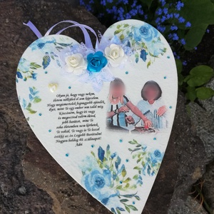 Barátnők-akasztós fa szív, fényképpel. :-) , Otthon & Életmód, Dekoráció, Kép & Falikép, Táblakép, Decoupage, transzfer és szalvétatechnika, Festett tárgyak, MESKA