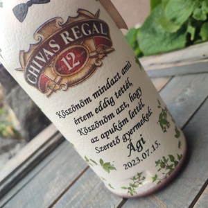 Whisky újragondolva. :-) Esküvőre, házassági évfordulóra, apák napjára, egyedi mintával, felirattal, akár fotóval. :-) - esküvő - emlék & ajándék - szülőköszöntő ajándék - Meska.hu