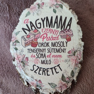 Nagyi-nagyméretű hűtőmágnes. :-) , Otthon & Életmód, Konyhafelszerelés, tálalás, Konyhai dekoráció, Hűtőmágnes, Decoupage, transzfer és szalvétatechnika, Festett tárgyak, MESKA