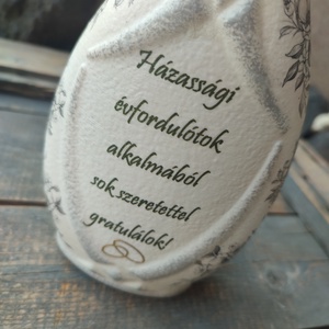  Esküvőre készült feliratos italos üveg, egyedi mintával. :-) - esküvő - emlék & ajándék - nászajándék - esküvői pohár, pohárszett - Meska.hu