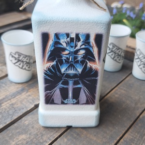  Star Wars italos szett, az üvegen mind a négy oldalán díszítve. :-) - otthon & életmód - konyhafelszerelés, tálalás - tálalás - pálinkás poharak, szettek - Meska.hu