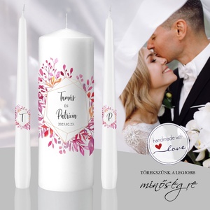 Patrícia esküvői gyertya szett, Esküvő, Dekoráció, Gyertya & Gyertyatartó, , MESKA