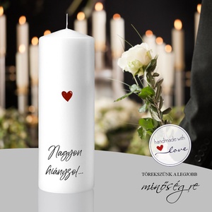Nagyon hiányzol kegyeleti gyertya, Otthon & Életmód, Vallás, Temetkezési tárgy, Temetői gyertyák, mécsesek, , MESKA