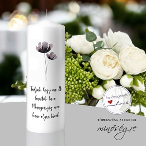 Ha itt lennétek esküvői emlékgyertya, Esküvő, Dekoráció, Gyertya & Gyertyatartó, , MESKA
