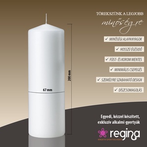 Örökké velünk esküvői emlékgyertya - esküvő - dekoráció - gyertya & gyertyatartó - Meska.hu