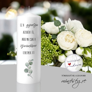 Csendes fény esküvői emlékgyertya, Esküvő, Dekoráció, Gyertya & Gyertyatartó, , MESKA