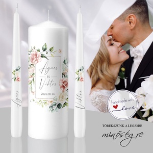 Virágzó fogadalom esküvői gyertya szett, Esküvő, Dekoráció, Gyertya & Gyertyatartó, , MESKA