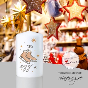Téli pillanatok adventi gyertya szett - karácsony - adventi díszek - adventi gyertyadíszek és koszorúdíszek - Meska.hu