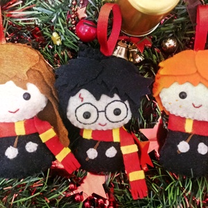 Harry Potter karácsonyfadíszek, Karácsony, Karácsonyi lakásdekoráció, Karácsonyfadíszek, Varrás, MESKA