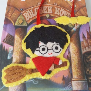 Harry Potter könyvjelző - kviddics, Könyv & Zene, Könyvjelző, Varrás, MESKA