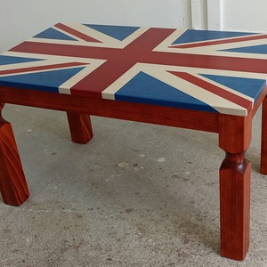 Yoko dohányzóasztal Nagy-Britannia zászló asztallappal - otthon & életmód - bútor - asztal - Meska.hu