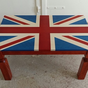 Yoko dohányzóasztal Nagy-Britannia zászló asztallappal - otthon & életmód - bútor - asztal - Meska.hu