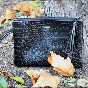 Fekete borítéktáska, kistáska, party táska ,clutch -  - Meska.hu