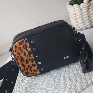 Kis táska ,válltáska,crossbody,szegecses, állatmintás , Táska & Tok, Kézitáska & válltáska, Válltáska, Varrás, MESKA