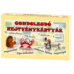 Gondolkodó - Rejtvénykártyák, Játék & Sport, Készségfejlesztő és Logikai játék, Oktató játékok, Fotó, grafika, rajz, illusztráció, MESKA