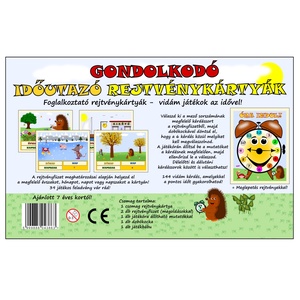 Gondolkodó - Időutazó rejtvénykártyák - játék & sport - készségfejlesztő és logikai játék - oktató játékok - Meska.hu