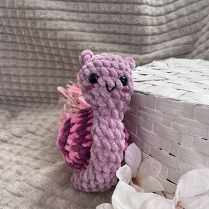 Lila Plüss csigabiga - játék & sport - plüssállat & játékfigura - csiga - Meska.hu