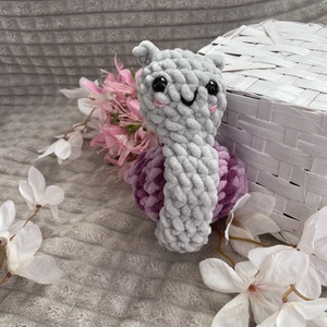 Lila Plüss csigabiga - játék & sport - plüssállat & játékfigura - csiga - Meska.hu