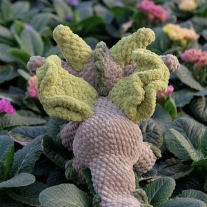 Horgolt zöld sárkány - játék & sport - plüssállat & játékfigura - plüss sárkány - Meska.hu