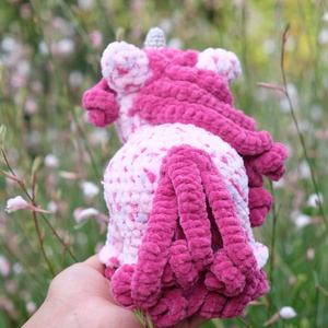 Horgolt unikornis (pink) - játék & sport - plüssállat & játékfigura - ló - Meska.hu