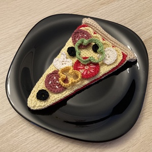 Horgolt pizza szelet, Játék & Sport, Gyerekkonyha, Játék ételek, Horgolás, MESKA