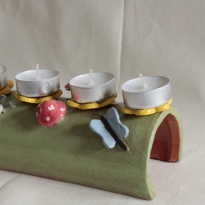 Varázserdő adventi dísz  - karácsony - adventi díszek - adventi koszorú - Meska.hu