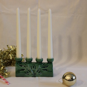 Aranyzöld Harmónia adventi koszorú - karácsony - adventi díszek - adventi koszorú - Meska.hu