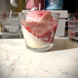 Valentin-napi Rózsa gyertya - esküvő - emlék & ajándék - doboz - Meska.hu