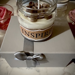 Inspiráló gyertya - esküvő - emlék & ajándék - köszönőajándék - Meska.hu