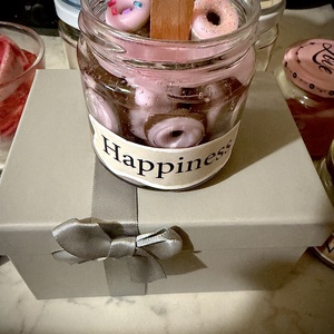 Fánk gyertya - esküvő - emlék & ajándék - köszönőajándék - Meska.hu