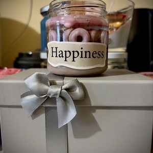 Fánk gyertya - esküvő - emlék & ajándék - köszönőajándék - Meska.hu