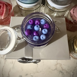 Áfonya gyertya - esküvő - emlék & ajándék - doboz - Meska.hu