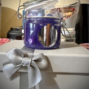 Áfonya gyertya - esküvő - emlék & ajándék - doboz - Meska.hu