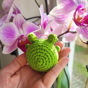 Horgolt vidám maroknyi béka - játék & sport - plüssállat & játékfigura - béka - Meska.hu