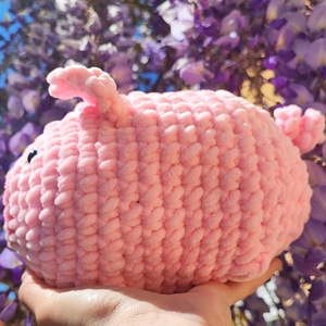 Röfi a dundi horgolt malac - játék & sport - plüssállat & játékfigura - malac - Meska.hu