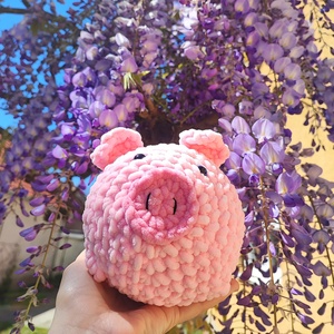 Röfi a dundi horgolt malac - játék & sport - plüssállat & játékfigura - malac - Meska.hu