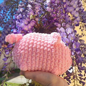 Röfi a dundi horgolt malac - játék & sport - plüssállat & játékfigura - malac - Meska.hu