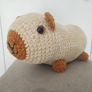 Óriás puha horgolt capybara, kapibara, Játék & Sport, Plüssállat & Játékfigura, Kapibara, Horgolás, Hatalmas, ölelésre vágyó, puha capybarát készítettem. Nem lehet nem szeretni, tekintélyes mérete mi..., MESKA