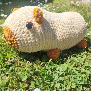 Óriás puha horgolt capybara, kapibara - játék & sport - plüssállat & játékfigura - kapibara - Meska.hu