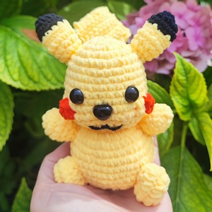 Pokémon, Pikachu horgolt - Meska.hu