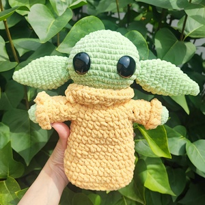 Star Wars, Grogu, Baby Yoda horgolt nagy figura - Meska.hu