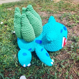Horgolt óriás Bulbasaur Pokémon - játék & sport - plüssállat & játékfigura - más figura - Meska.hu