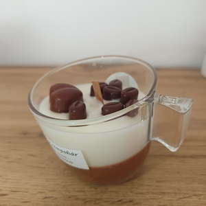 Trüffel krémpohár  szívvel, Otthon & Életmód, Gyertya, illat, aroma, Gyertya, Gyertya-, mécseskészítés, MESKA