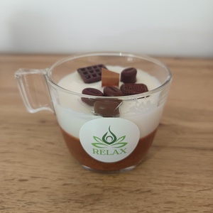 Trüffel krémpohár  csoki+kávé, Otthon & Életmód, Gyertya, illat, aroma, Gyertya, Gyertya-, mécseskészítés, MESKA