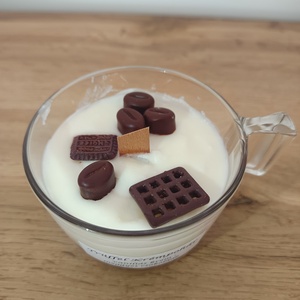 Trüffel krémpohár  csoki+kávé - otthon & életmód - gyertya, illat, aroma - gyertya - Meska.hu