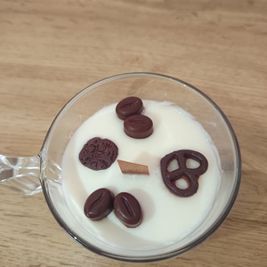 Trüffel krémpohár  kávé+csoki - otthon & életmód - gyertya, illat, aroma - gyertya - Meska.hu