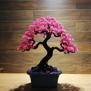 Magenta bonsai, Otthon & Életmód, Dekoráció, Asztal és polc dekoráció, Bonsai, Szobrászat, Fémmegmunkálás, MESKA